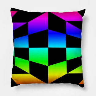 Colourful 3D Pattern Pillow