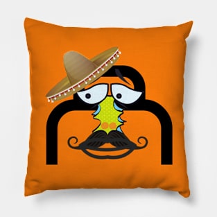 Funny Mexican A Initial Pillow