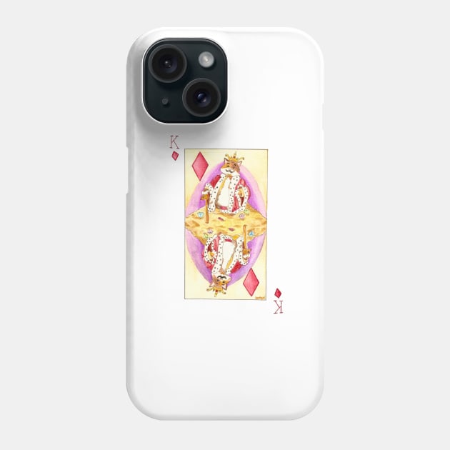 King Of Diamonds, playing card Phone Case by BrittaniRose