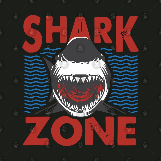 shark zone, shark jaws, shark attack, sharknado, shark land, by illustraa1