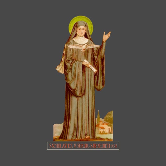 Saint Scholastica, Abbess: For all the Saints Series by Catholicamtees