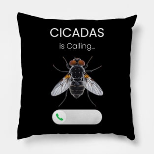 "Cicadas is Calling - Fantastic Realism Fly Pillow