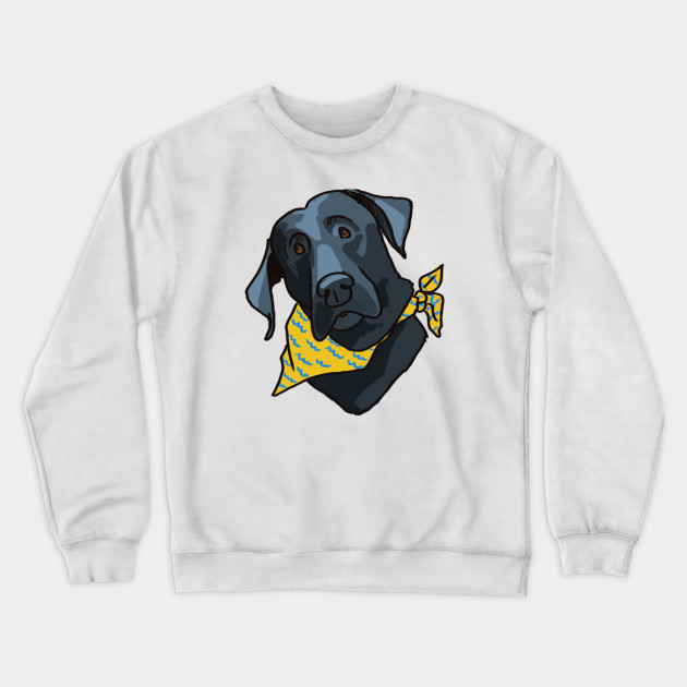 yellow black dog sweatshirt