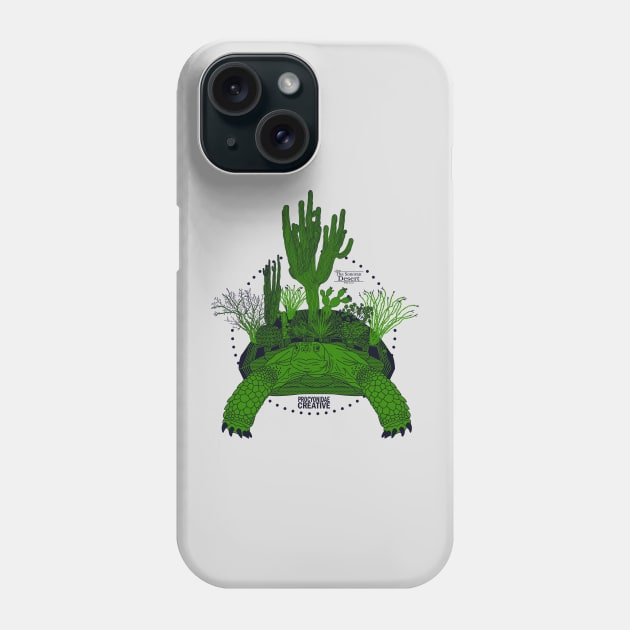 Sonoran Desert Tortoise II Phone Case by ProcyonidaeCreative