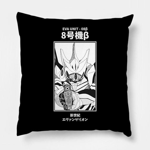 Eva Unit - 08 Neon Genesis Evangelion Pillow by KMSbyZet