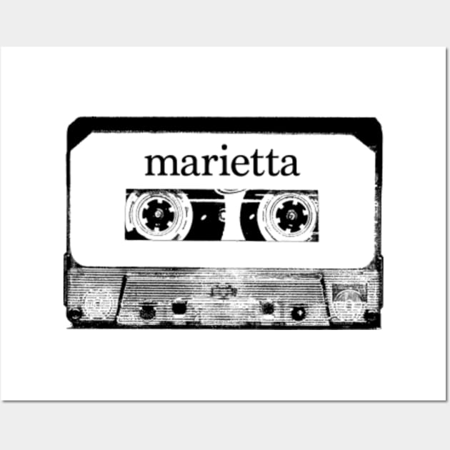 Marietta Cassette Tape - Marietta - Posters and Art Prints