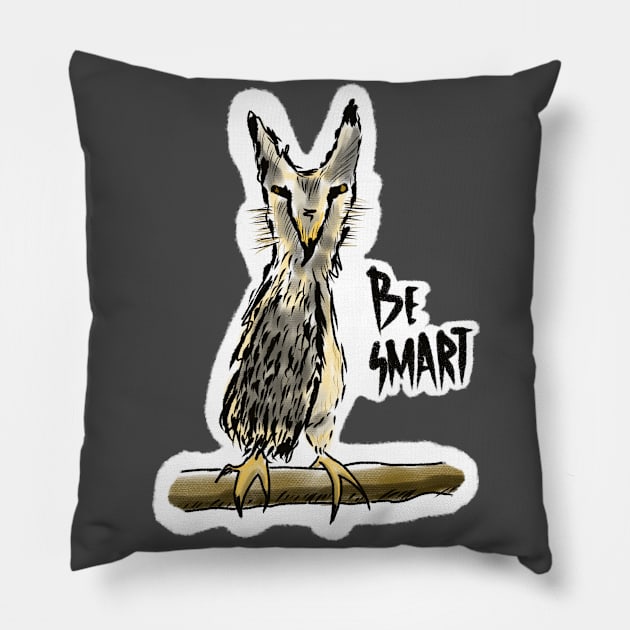 transformer owl Pillow by barbasantara