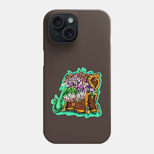 Mimic Dungeon Monster - Super Bitey Boy Phone Case by Fantasy West Design