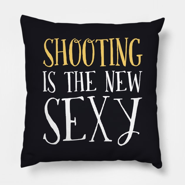 Gifts For Shooting Lovers Pillow by divawaddle