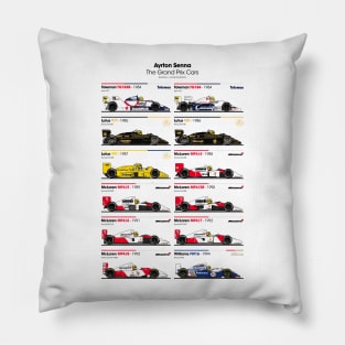 Ayrton Senna Grand Prix cars Pillow