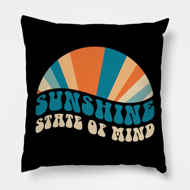 Sunshine State of Mind Pillow by Peter smith