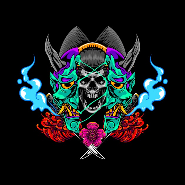 Geisha Skull 2.5 by Harrisaputra