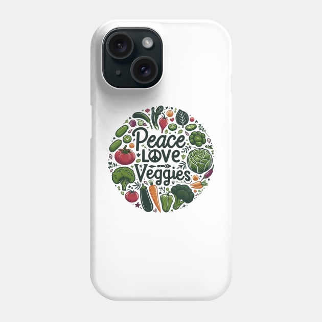 Funny Vegetarian Men Women Cool Veggie Phone Case by cyryley