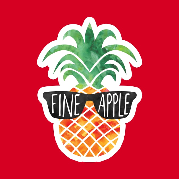 FINEapple - funny pineapple pun by Shana Russell