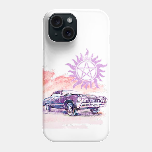 Bright 67 Impala Phone Case by ArtsyDenise