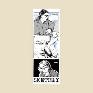 'Sketchy' Graphic Short Story Preview T-Shirt