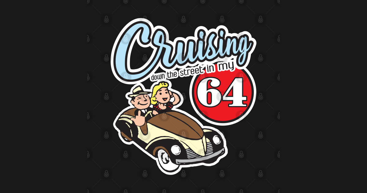 Cruising Down The Street In My 64 Lyrics www.teepublic.com