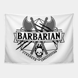 Barbarian (Black) Tapestry