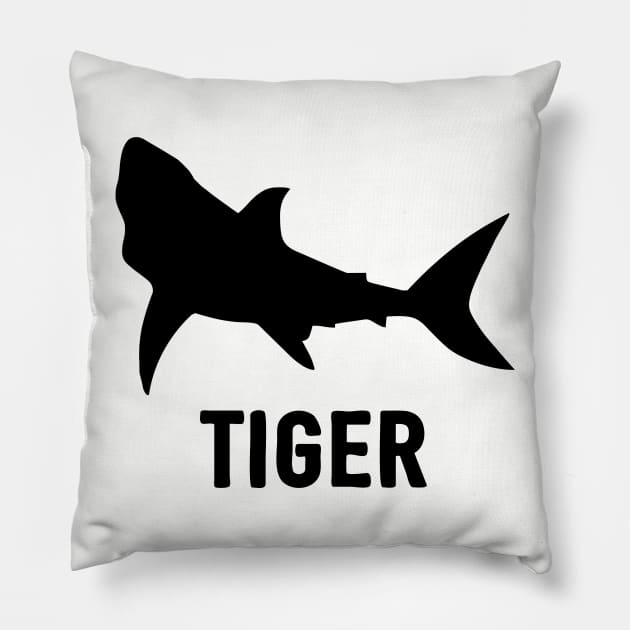 Tiger Shark Shirt Pillow by Pushloop