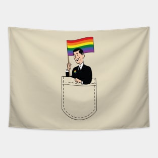 Gay Friendly Pocket Guy Tapestry