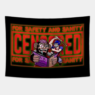 Nick and Jason's CENSORED shirt! Tapestry