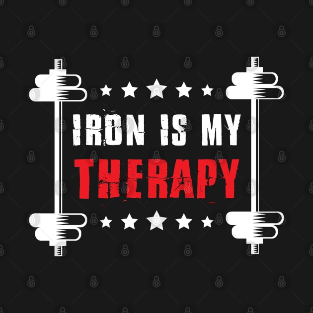 Cool Iron Is My Therapy Design | Great Fitness Gym by retro