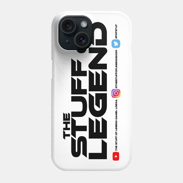 "TSOL" Black Text / White Outline with Social Media Phone Case by TSOL Games