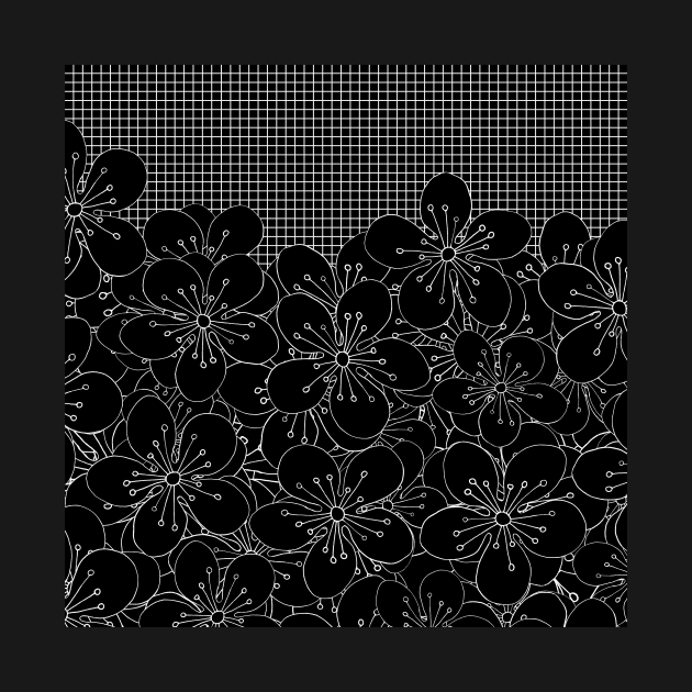 Cherry Blossom Grid Black by ProjectM