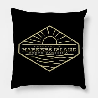 Harkers Island, NC Summertime Vacationing Ocean Sunrise Pillow