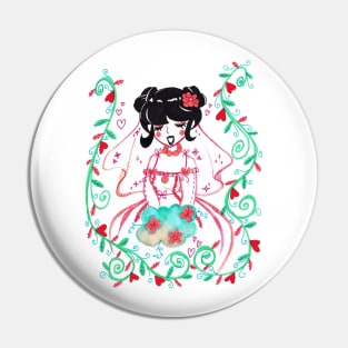 Space Buns Bride Pin