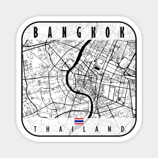 Bangkok Map Thailand Magnet