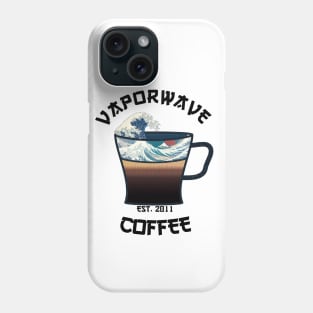 Vaporwave Aesthetic Great Wave Off Kanagawa Cafe Coffee Tea T-Shirt Phone Case