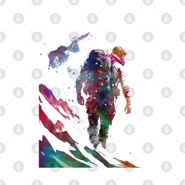 Mountaineer climbing sport art #mountaineer #climbing #sport by JBJart