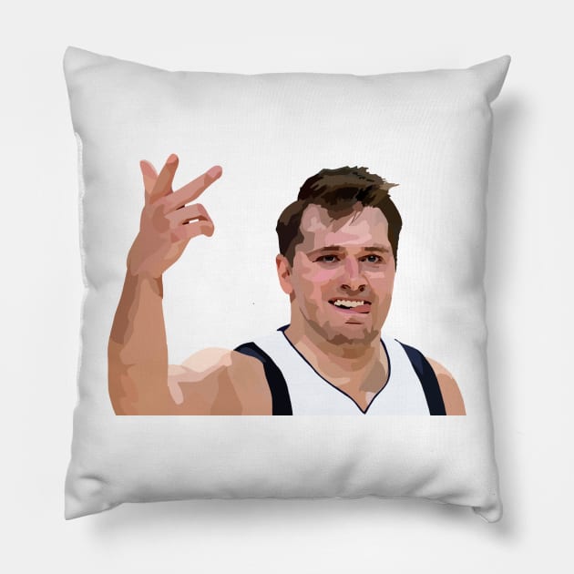 Luka Doncic | Dallas Mavericks Pillow by ActualFactual