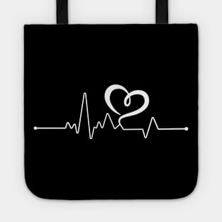 Heart Rate Or Heart Beat Tote