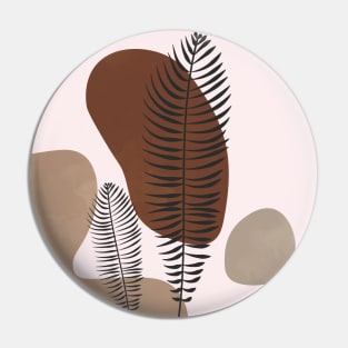 Mid Century, Boho, Fern Pin