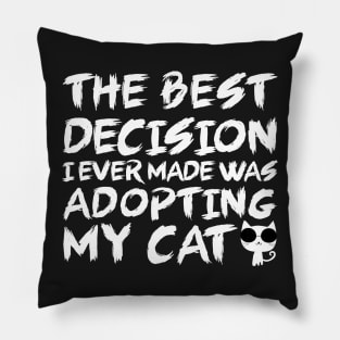 The best decision I ever made was adopting my cat Pillow