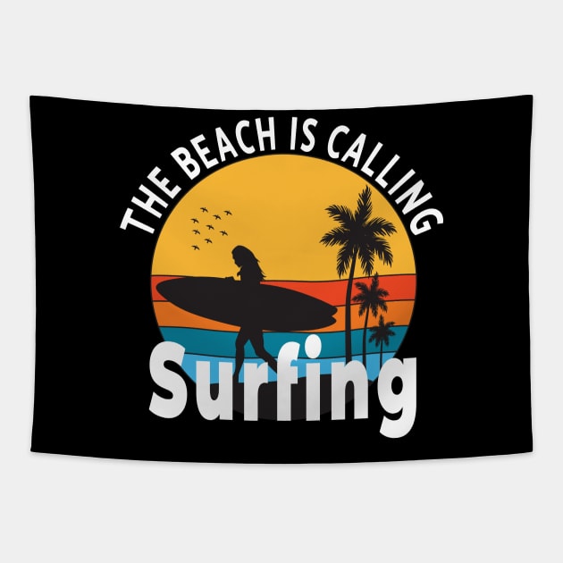 Surfing Tapestry by Double You Store