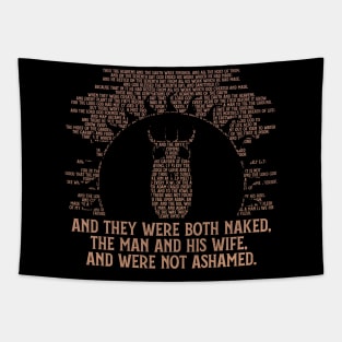 Morningstar: No Shame Biblical Design (parchment) Tapestry