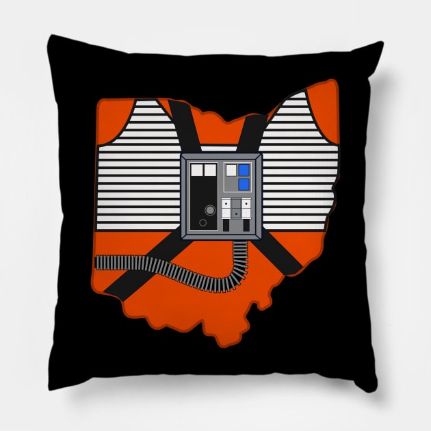 Ohio Rogue Leader Pillow by mbloomstine