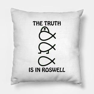 Alien Fish Evolution, The Truth is in Roswell Pillow