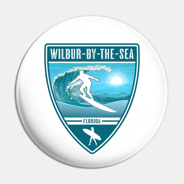 Surf Wilbur-By-The-Sea Florida Pin by Jared S Davies