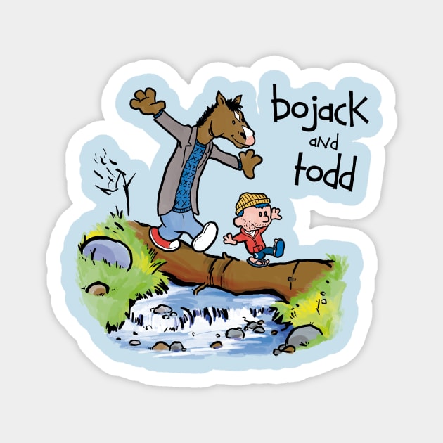 Bojack and Todd Magnet by jasesa