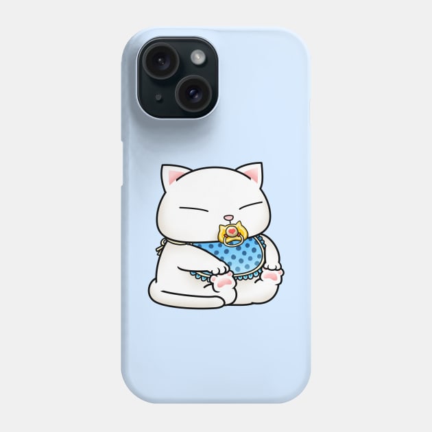 Cute White Baby Cat Phone Case by Takeda_Art