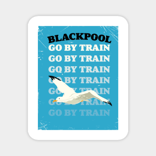 Blackpool vintage seaside poster Magnet