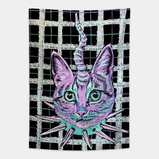 Punk Unicat Tabby Tapestry