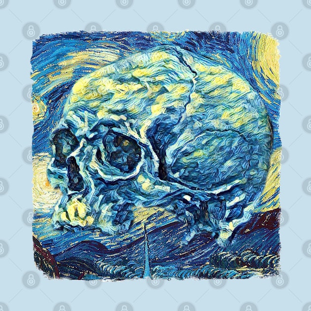 The Skull Van Gogh Style by todos