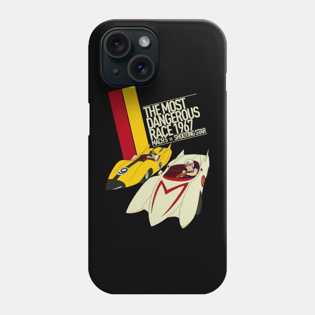 Mach 5 vs Shooting Star Phone Case by Kurang Kuning