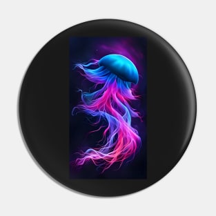 Bioluminescent Jellyfish Pin