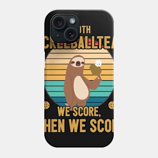 Funny Pickleball Player Gift Sloth Phone Case